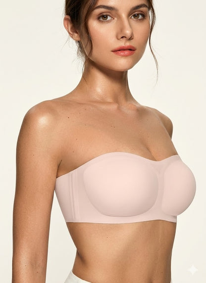 Women's Strapless Push Up Bandeau Bra