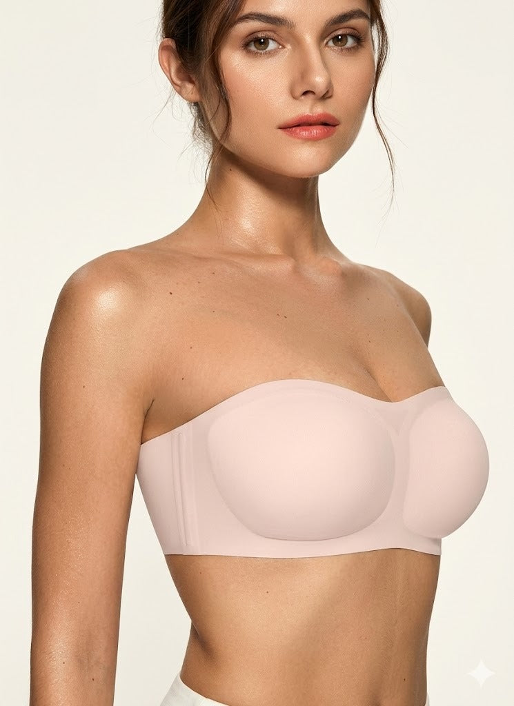 Women's Strapless Push Up Bandeau Bra