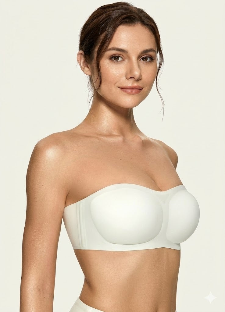 Women's Strapless Push Up Bandeau Bra