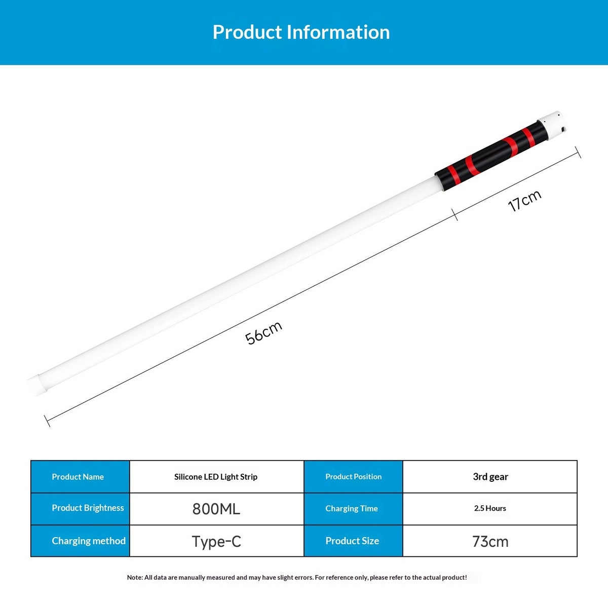 Flexible 27-Inch LED Work Light with 3 Modes