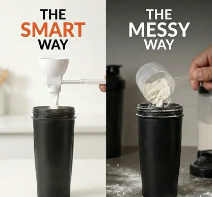 Spill-Proof Funnell scoop